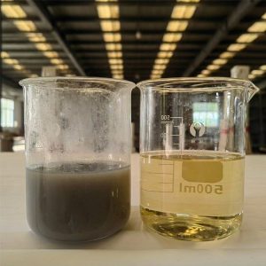 Comparison of filtrate and original solution